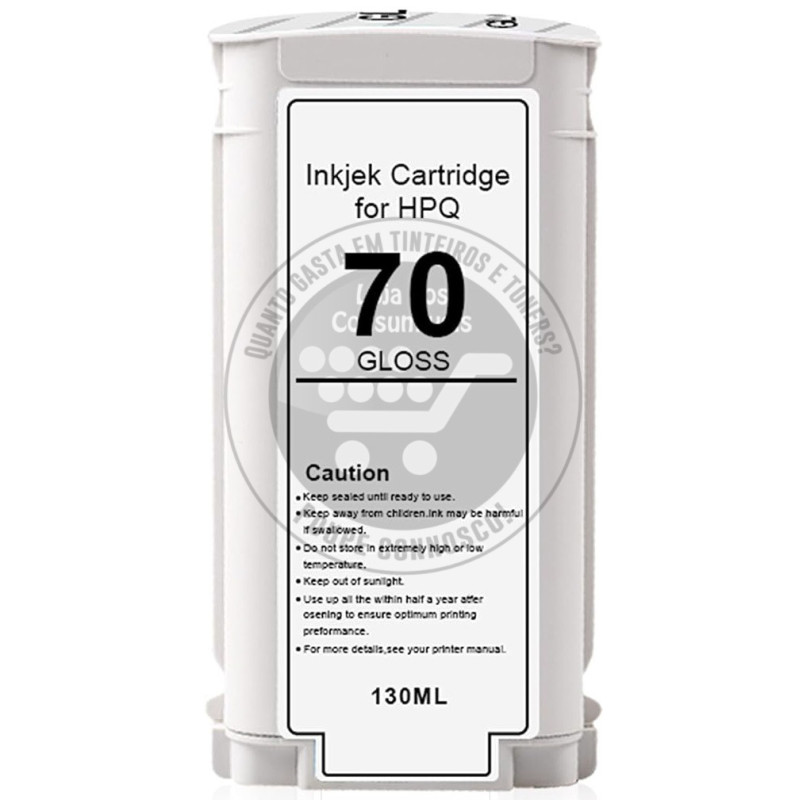 Tinteiro HP Compatível 70 Otimizador de Brilho