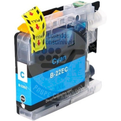 Tinteiro Brother Compatível LC22E Azul