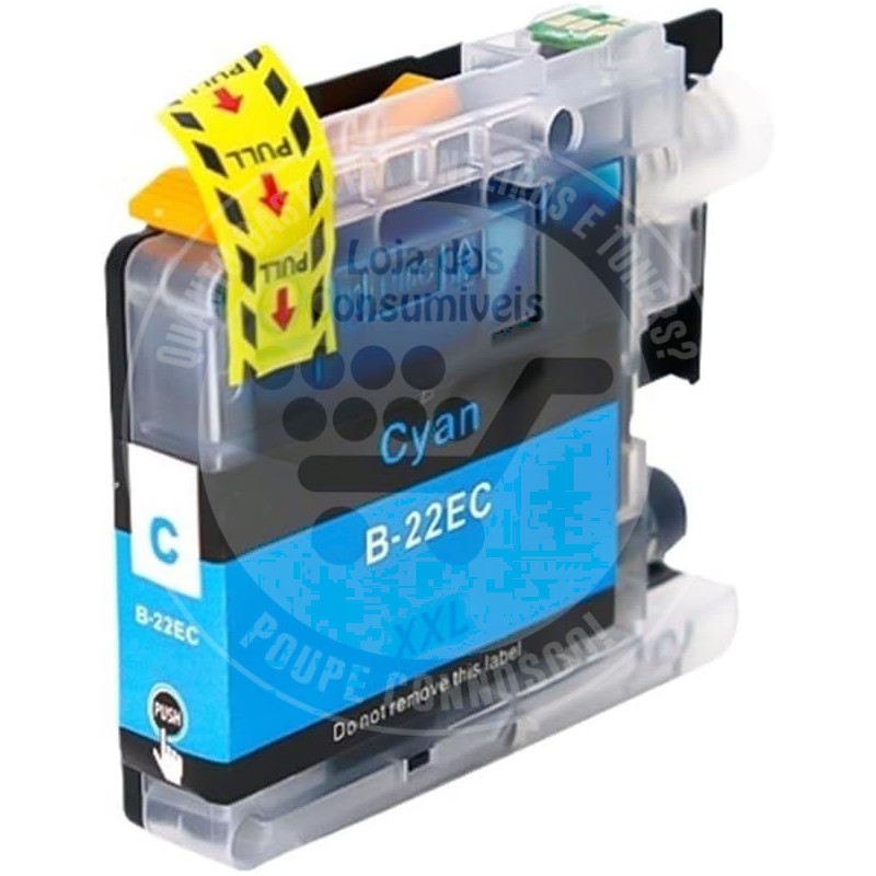 Tinteiro Brother Compatível LC22E Azul