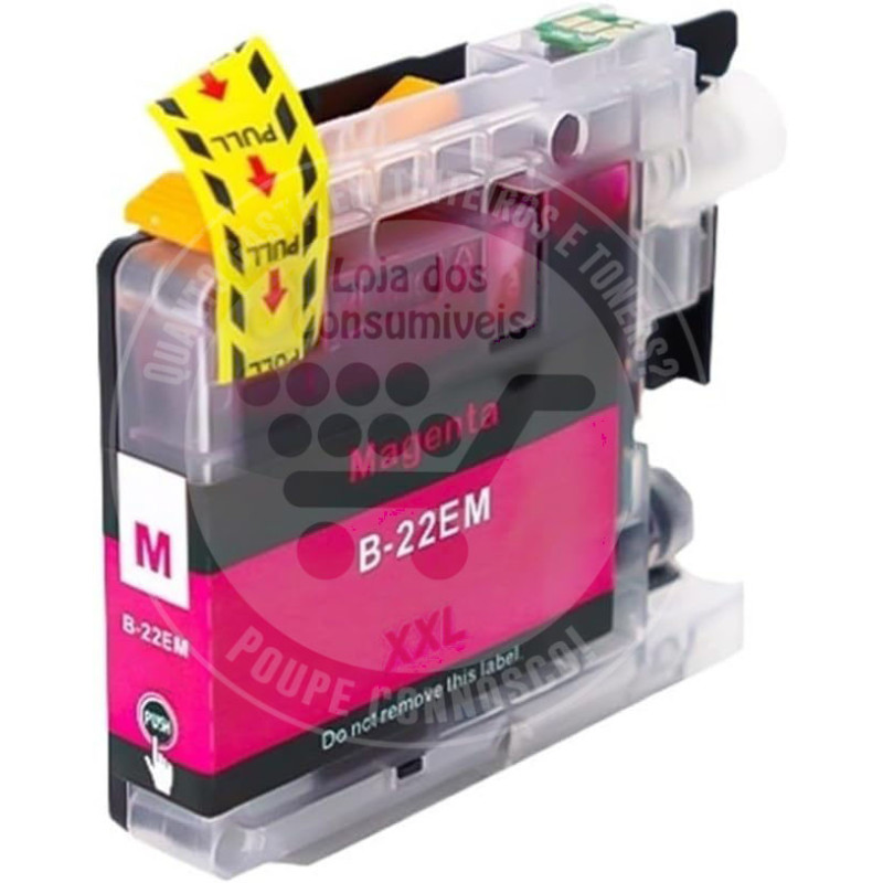 Tinteiro Brother Compatível LC22E Magenta