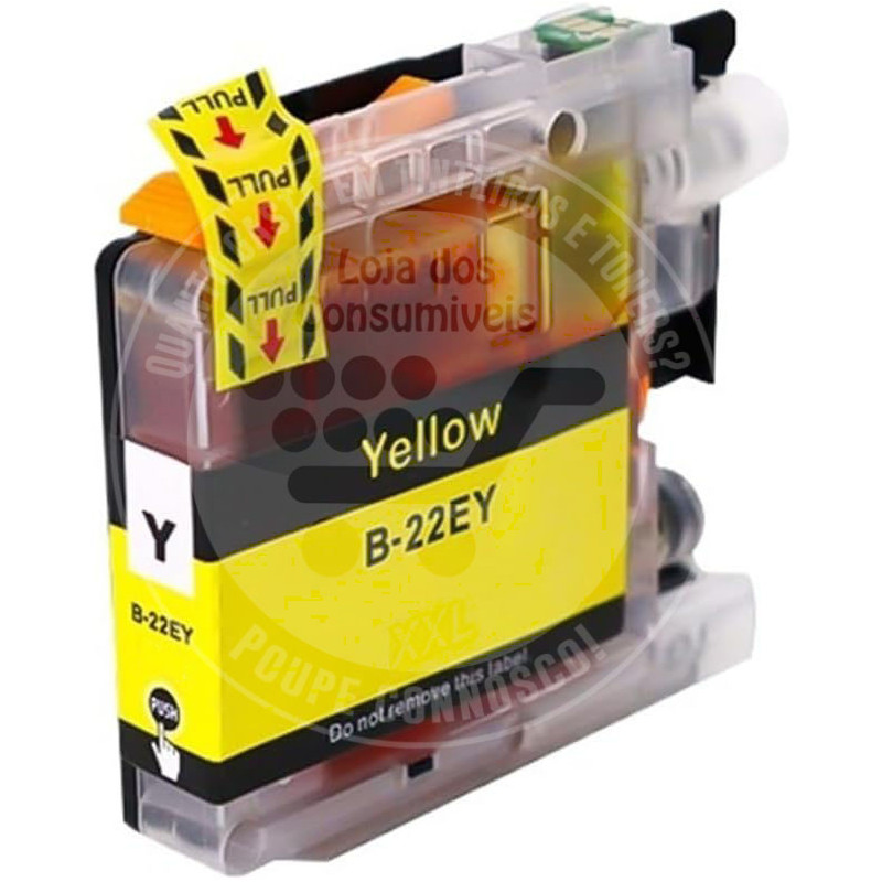 Tinteiro Brother Compatível LC22E Amarelo