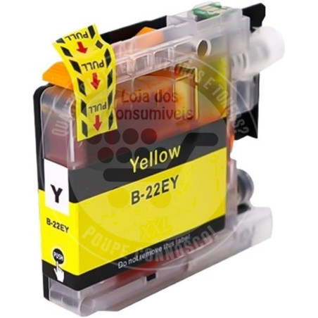 Tinteiro Brother Compatível LC22E Amarelo