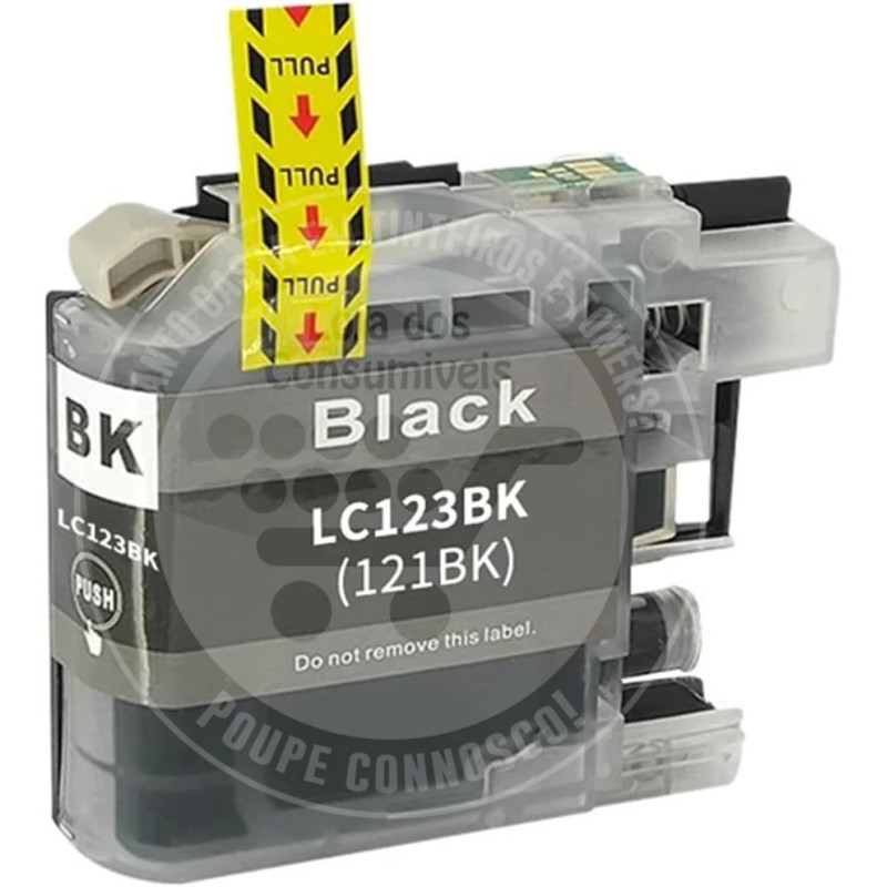 Tinteiro Brother Compatível LC123XL/LC121XL Preto
