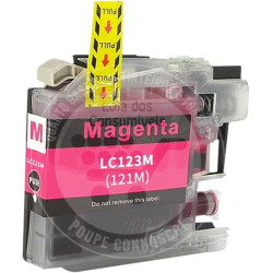 Tinteiro Brother Compatível LC123XL/LC121XL Magenta