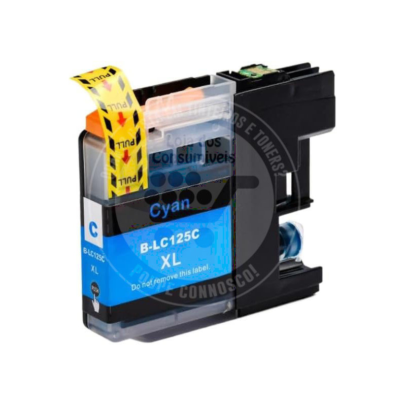 Tinteiro Brother Compatível LC125XL Azul