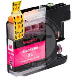 Tinteiro Brother Compatível LC125XL Magenta