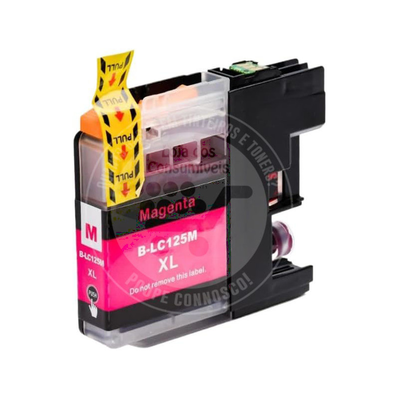 Tinteiro Brother Compatível LC125XL Magenta