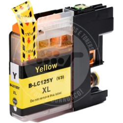 Tinteiro Brother Compatível LC125XL V3 Amarelo