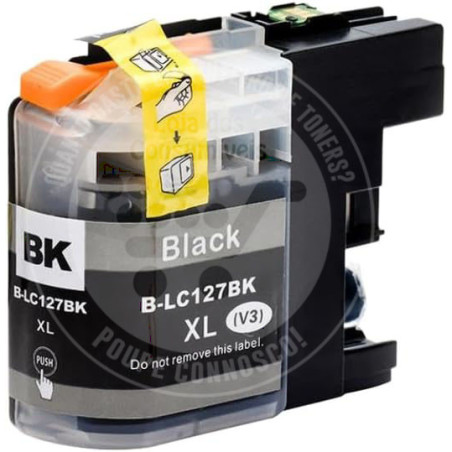 Tinteiro Brother Compatível LC127XL Preto