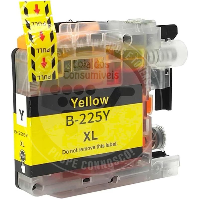 Tinteiro Brother Compatível LC225XL Amarelo