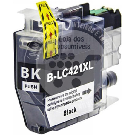 Tinteiro Brother Compatível LC421XL Preto