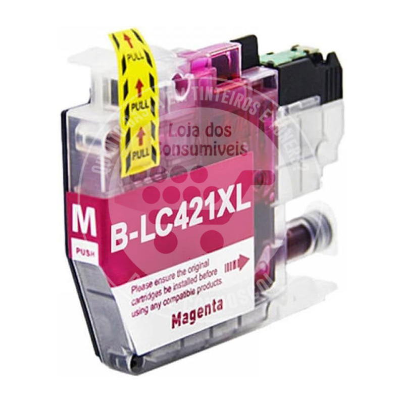 Tinteiro Brother Compatível LC421XL Magenta