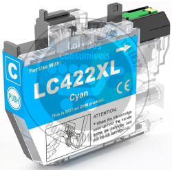 Tinteiro Brother Compatível LC422XL Azul