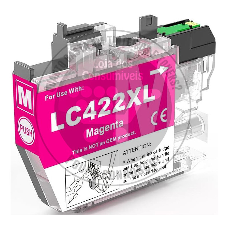 Tinteiro Brother Compatível LC422XL Magenta