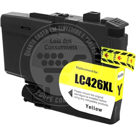 Tinteiro Brother Compatível LC426XL Amarelo
