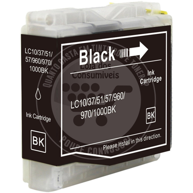 Tinteiro Brother Compatível LC1000XL/LC970XL Preto