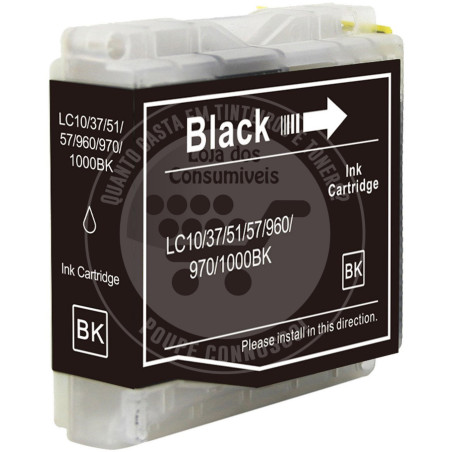 Tinteiro Brother Compatível LC1000XL/LC970XL Preto