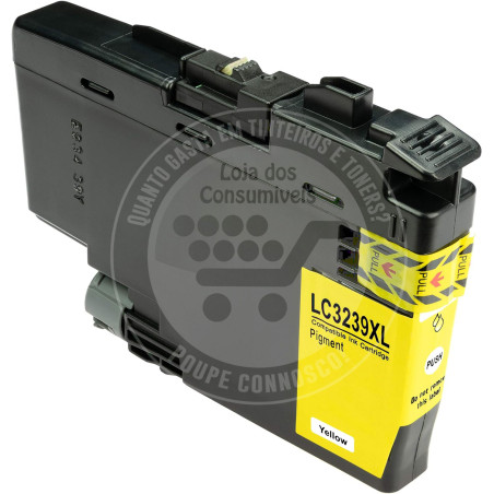 Tinteiro Brother Compatível LC3239XL/LC3237 Amarelo