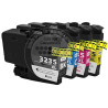 Conjunto 4 Tinteiros Brother Compatíveis LC3235XL/LC3233
