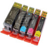 Conjunto 5 Tinteiros Canon Compatíveis PGI5/CLI8