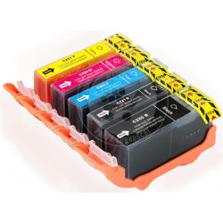 Conjunto 5 Tinteiros Canon Compatíveis PGI520/CLI521