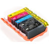 Conjunto 5 Tinteiros Canon Compatíveis PGI520/CLI521