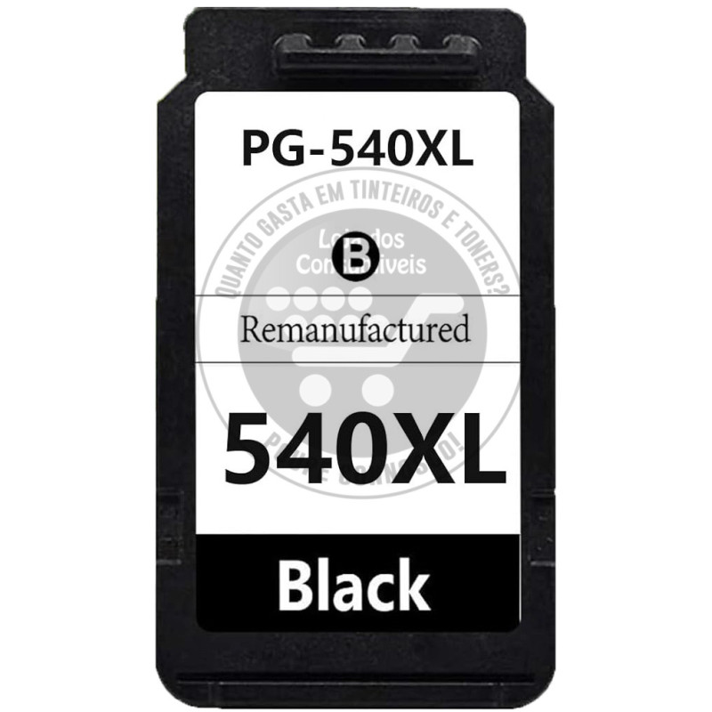 Tinteiro Canon Reciclado PG540XL Preto
