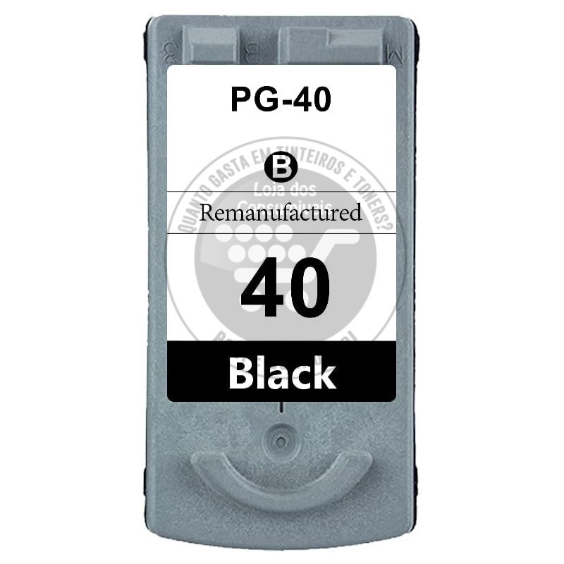 Tinteiro Canon Reciclado PG40/PG50/PG37 Preto