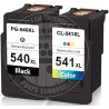Conjunto 2 Tinteiros Canon Reciclados PG540XL/CL541XL Preto/Tricolor