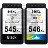 Conjunto 2 Tinteiros Canon Reciclados PG545/CL546XL Preto/Tricolor
