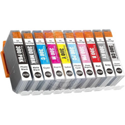 Conjunto 10 Tinteiros Canon Compatíveis PFI300