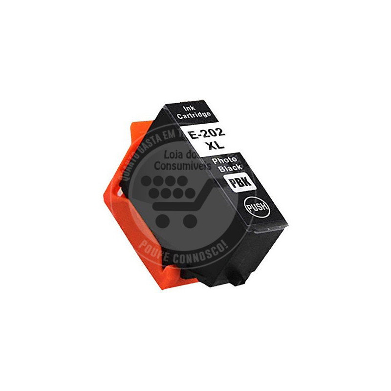 Tinteiro Epson Compatível 202XL (T02H1/T02F1) Preto Fotográfico