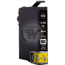 Tinteiro Epson Compatível 502XL (T02W1/T02V1) Preto