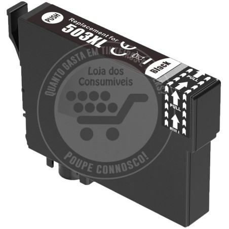 Tinteiro Epson Compatível 503XL (T09R1/T09Q1) Preto