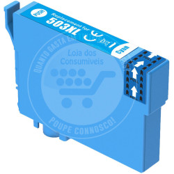 Tinteiro Epson Compatível 503XL (T09R2/T09Q2) Azul