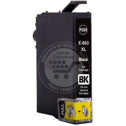 Tinteiro Epson Compatível 603XL (T03A1/T03U1) Preto