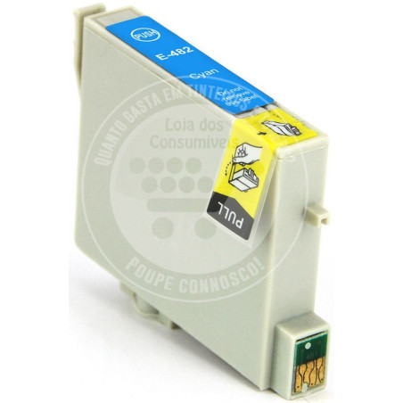 Tinteiro Epson Compatível T0482 Azul