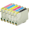 Conjunto 6 Tinteiros Epson Compatíveis T0481/2/3/4/5/6 (T0487)