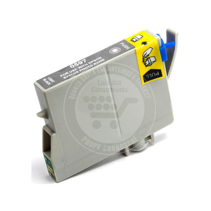 Tinteiro Epson Compativel T0597 Preto Claro