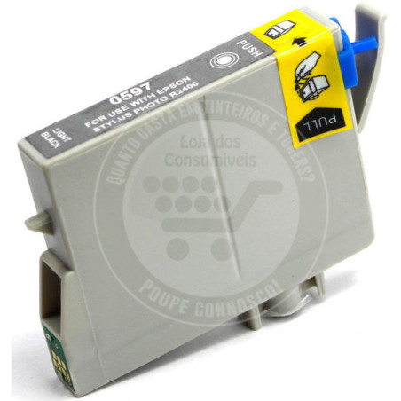 Tinteiro Epson Compativel T0597 Preto Claro