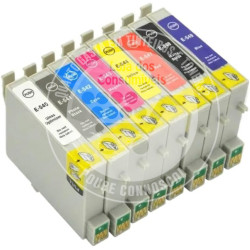 Conjunto 8 Tinteiros Epson Compativeis T054