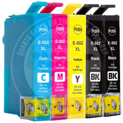 Conjunto 5 Tinteiros Epson Compatíveis 502XL