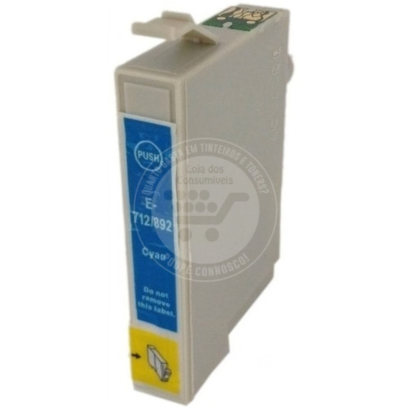 Tinteiro Epson Compatível T0712/T0892 Azul