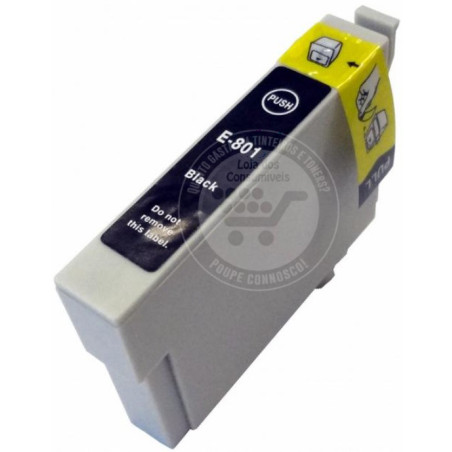 Tinteiro Epson Compatível T0801 Preto