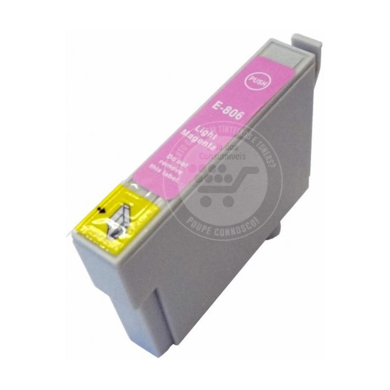 Tinteiro Epson Compatível T0806 Magenta Claro