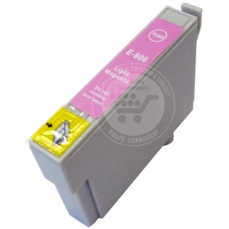 Tinteiro Epson Compatível T0806 Magenta Claro