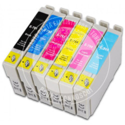 Conjunto 6 Tinteiros Epson Compatíveis T079