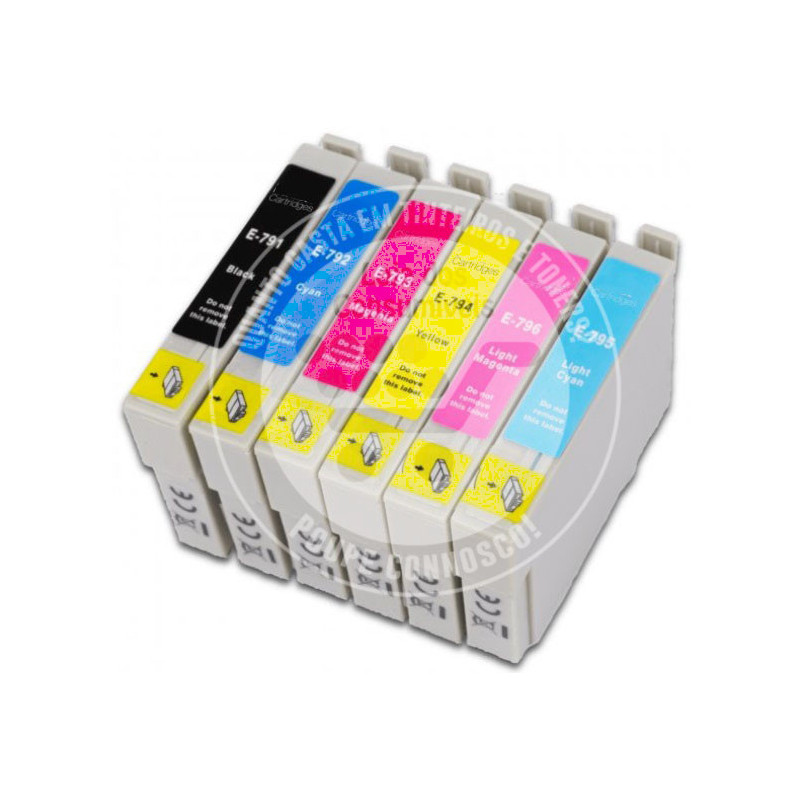 Conjunto 6 Tinteiros Epson Compatíveis T079