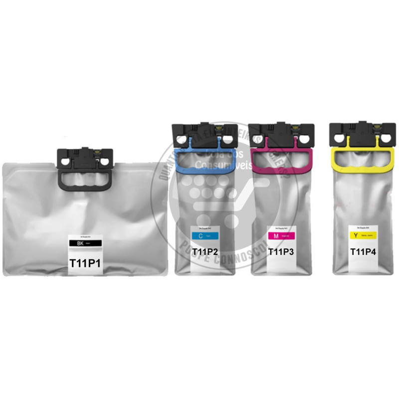 Conjunto 4 Tinteiros Epson Compatíveis T11P