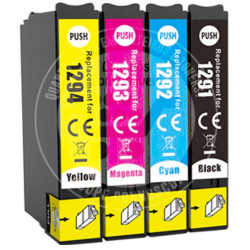 Conjunto 4 Tinteiros Epson Compatíveis T1291/2/3/4 (T1295)